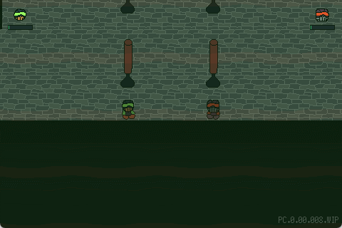 Two-player split screen HUD