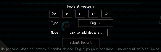 QARMA QUAD in-game feedback system
